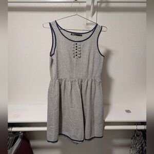 Dear Creatures Gray Patterned Dress